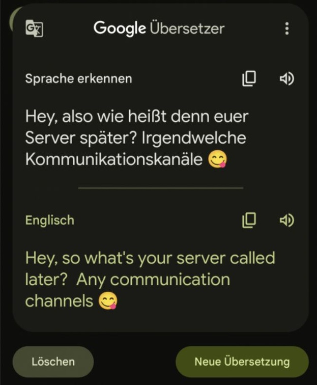 Translate WhatsApp message within Google Translator