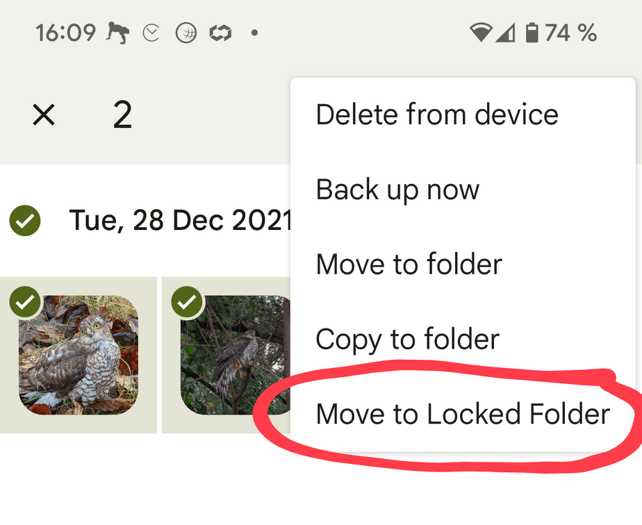 Locked Folder Google Pixel 6 Pro