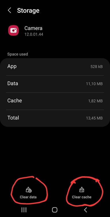 Clear Cache and data