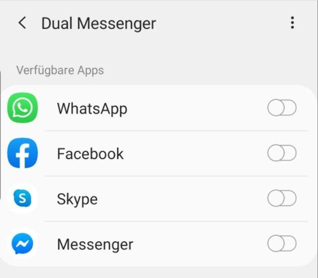 Samsung Galaxy Dual Messenger