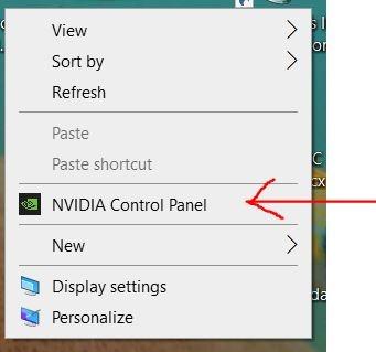 Nvidia Control Panel