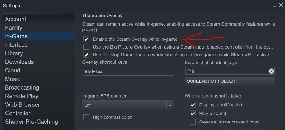 Steam Disable Overlay