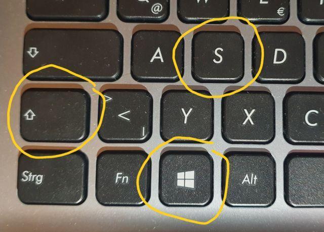 Combinación de teclas de Windows para la captura de pantalla