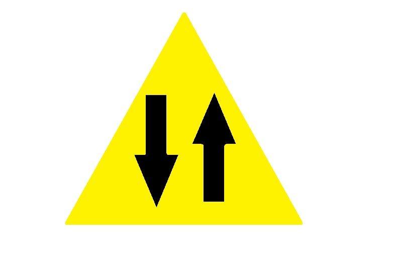 Symbol with vertical arrows