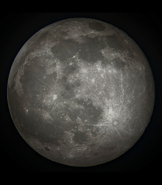 Foto de la superluna tomada con un smartphone