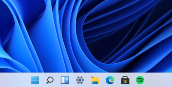 Barra de tareas de Windows 11 con botón de Windows