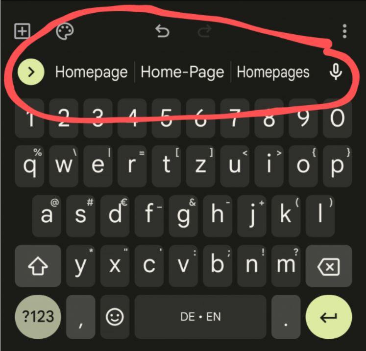 Android Keyboard - How to delete word´s