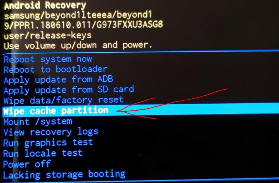 Wipe Cache Partition - Samsung Galaxy S23